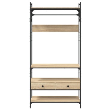 vidaXL Ντουλάπα με Συρτάρια Sonoma Δρυς 89x39x184,5cm Επεξ. Ξύλο 1 τεμ.