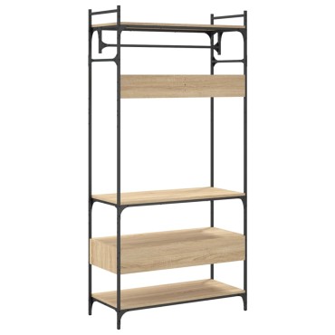 vidaXL Ντουλάπα με Συρτάρια Sonoma Δρυς 89x39x184,5cm Επεξ. Ξύλο 1 τεμ.