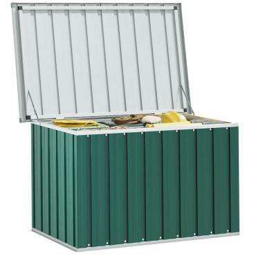 vidaXL Κουτί Αποθήκευσης Κήπου Πράσινο 109x67x65cm 1 τεμ.