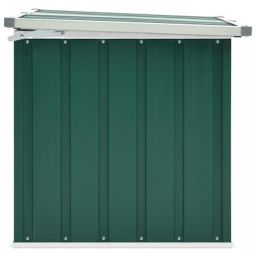 vidaXL Κουτί Αποθήκευσης Κήπου Πράσινο 109x67x65cm 1 τεμ.