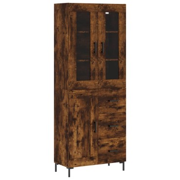 vidaXL Ντουλάπι Καπνιστή Δρυς 69,5x34x180cm από Επεξεργασμένο Ξύλο 1 τεμ.