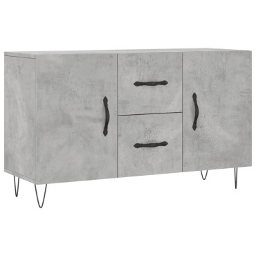 vidaXL Ντουλάπι Γκρι Σκυροδέματος 100x36x60cm Επεξεργασμένο Ξύλο 1 τεμ.