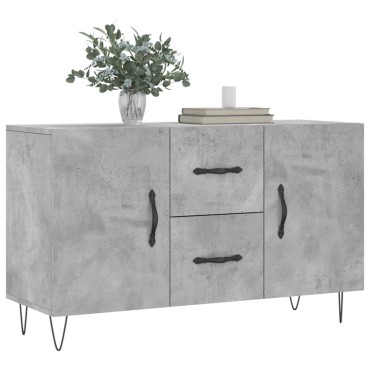 vidaXL Ντουλάπι Γκρι Σκυροδέματος 100x36x60cm Επεξεργασμένο Ξύλο 1 τεμ.