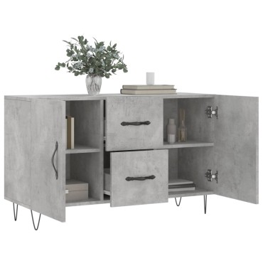vidaXL Ντουλάπι Γκρι Σκυροδέματος 100x36x60cm Επεξεργασμένο Ξύλο 1 τεμ.