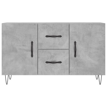 vidaXL Ντουλάπι Γκρι Σκυροδέματος 100x36x60cm Επεξεργασμένο Ξύλο 1 τεμ.