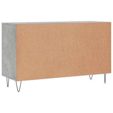 vidaXL Ντουλάπι Γκρι Σκυροδέματος 100x36x60cm Επεξεργασμένο Ξύλο 1 τεμ.