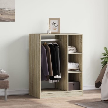 vidaXL Ντουλάπα Χρώμα Sonoma Δρυς 77 x 48 x 102 εκ. Επεξεργασμένο Ξύλο