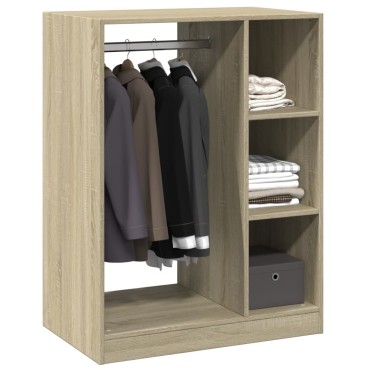 vidaXL Ντουλάπα Χρώμα Sonoma Δρυς 77 x 48 x 102 εκ. Επεξεργασμένο Ξύλο