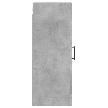 vidaXL Ντουλάπι Τοίχου Γκρι Σκυροδέματος 34,5x34x90cm Επεξεργ. Ξύλο 1 τεμ.
