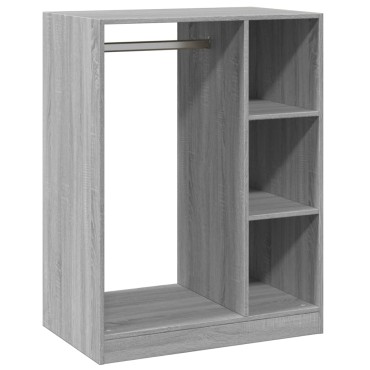 vidaXL Ντουλάπα Γκρι Sonoma 77x48x102 εκ. από Επεξεργασμένο Ξύλο