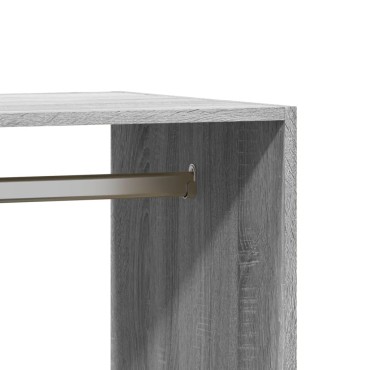 vidaXL Ντουλάπα Γκρι Sonoma 77x48x102 εκ. από Επεξεργασμένο Ξύλο
