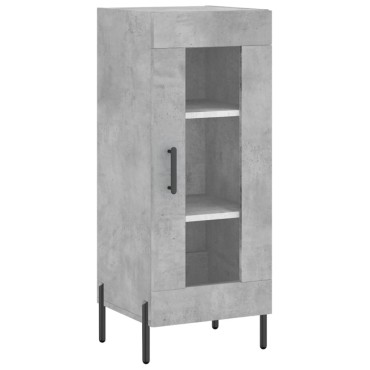 vidaXL Ντουλάπι Γκρι Σκυροδέματος 34,5x34x180cm Επεξεργασμένο Ξύλο 1 τεμ.