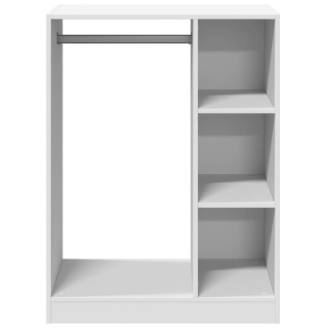 vidaXL Ντουλάπα Λευκή 77 x 48 x 102 εκ. από Επεξεργασμένο Ξύλο
