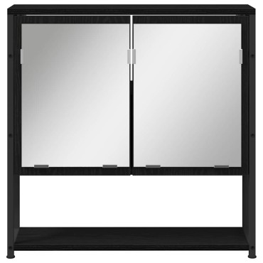 vidaXL Σετ Επίπλων Μπάνιου 3 τεμ. Μαύρο 80x30x60cm