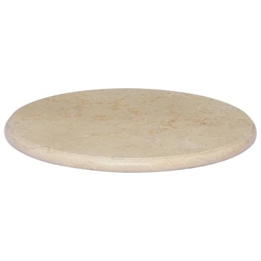 vidaXL Επιφάνεια Τραπεζιού Κρεμ 50x2,5cm Μαρμάρινη 1 τεμ.