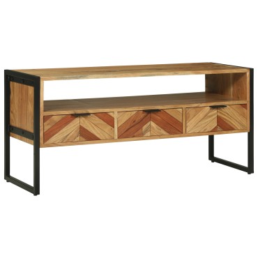 vidaXL Ντουλάπι TV Καφέ 100x35x50cm Στερεό Ξύλο Ακακίας