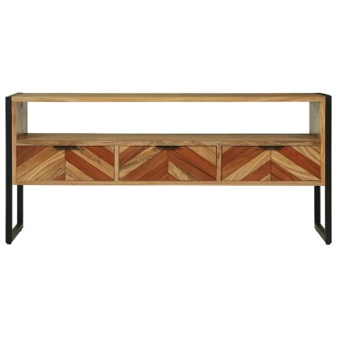 vidaXL Ντουλάπι TV Καφέ 100x35x50cm Στερεό Ξύλο Ακακίας