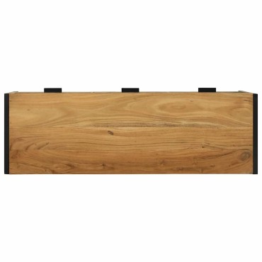 vidaXL Ντουλάπι TV Καφέ 100x35x50cm Στερεό Ξύλο Ακακίας