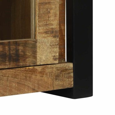 vidaXL Ντουλάπι Μπάνιου Καφέ 40x30x60cm Στερεό ξύλο μάνγκο 1 τεμ.