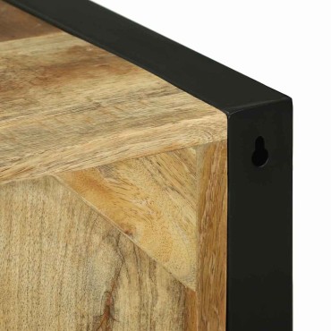 vidaXL Ντουλάπι Μπάνιου Καφέ 40x30x60cm Στερεό ξύλο μάνγκο 1 τεμ.