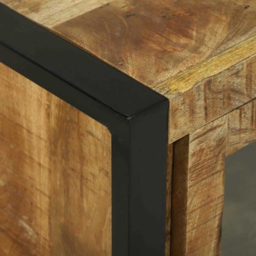 vidaXL Ντουλάπι Μπάνιου Καφέ 40x30x60cm Στερεό ξύλο μάνγκο 1 τεμ.
