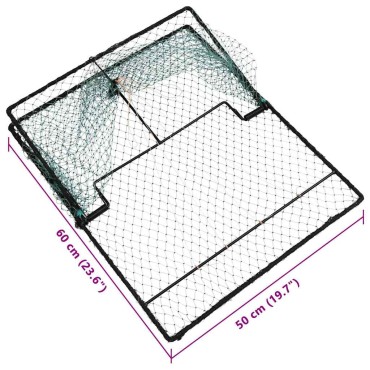 vidaXL Παγίδα πουλιών Πράσινο 50 x 60 x 1,9 εκ Πολυαιθυλένιο