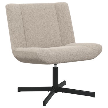 vidaXL Περιστρεφόμενη καρέκλα Ανοιχτό γκρι 63x75x76 εκ