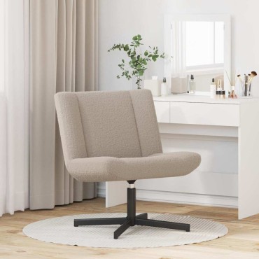 vidaXL Περιστρεφόμενη καρέκλα Ανοιχτό γκρι 63x75x76 εκ