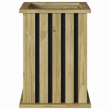 vidaXL Κουτιά γλάστρων Καφέ 33 x 33 x 45 εκ Εμποτισμένο Ξύλο Πεύκου