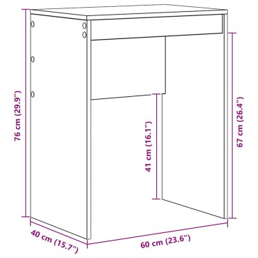 vidaXL Γραφείο Παλιό ξύλο 60x40x76cm 1 τεμ.
