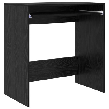 vidaXL Γραφείο Μαύρη Οξυά Επεξεργασμένο Ξύλο 77.5x43x79cm 1 τεμ.