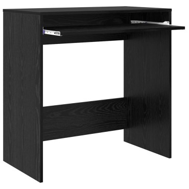 vidaXL Γραφείο Μαύρη Οξυά Επεξεργασμένο Ξύλο 77.5x43x79cm 1 τεμ.