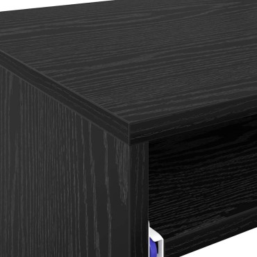 vidaXL Γραφείο Μαύρη Οξυά Επεξεργασμένο Ξύλο 77.5x43x79cm 1 τεμ.