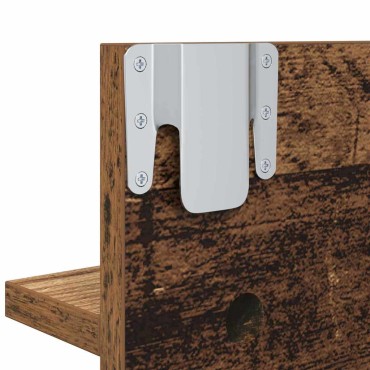 vidaXL Σετ επίπλων χωλ με συρτάρι 4 τεμ. Παλιό ξύλο Επεξεργασμένο ξύλο 90x31x46,5cm