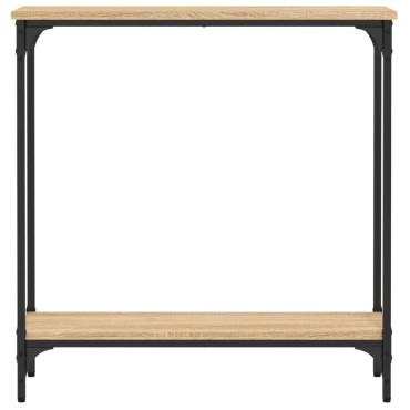 vidaXL Κονσόλα Τραπεζιού Sonoma Δρυς 75x22,5x75cm από Τεχνητό Ξύλο 1 τεμ.
