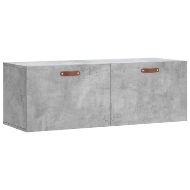 vidaXL Ντουλάπι Τοίχου Γκρι Σκυρ. 100x36,5x35cm Επεξεργασμένο Ξύλο 1 τεμ.