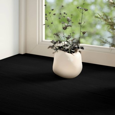 vidaXL Περβάζια παραθύρων 2 τεμ. Καφέ-Μαύρο 160x20x2εκ. Μασίφ Ξύλο Δρυός