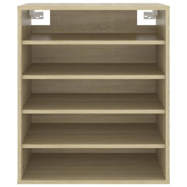 vidaXL Παπουτσοθήκη Sonoma Δρυς 60x35x70cm από Επεξ. Ξύλο