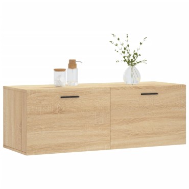 vidaXL Ντουλάπι Τοίχου Sonoma Δρυς 100x36,5x35cm Επεξεργ. Ξύλο 1 τεμ.