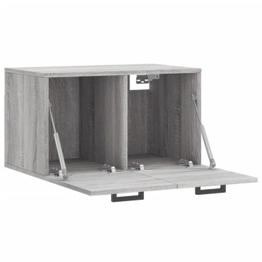 vidaXL Ντουλάπι Τοίχου Γκρι Sonoma 60x36,5x35cm Επεξεργασμένο Ξύλο 1 τεμ.