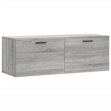 vidaXL Ντουλάπι Τοίχου Γκρι Sonoma 100x36,5x35cm Επεξεργασμένο Ξύλο 1 τεμ.