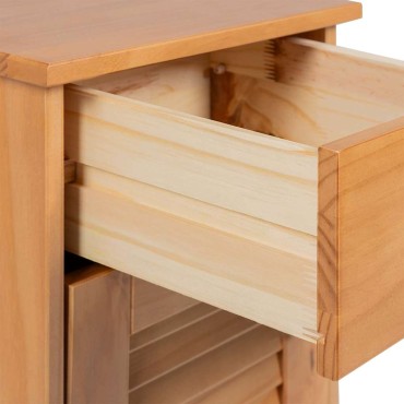 vidaXL Σετ Επίπλων Μπάνιου VIGO 3 τεμ. Μέλι Καφέ Στερεά ξυλεία πεύκου 37,5x34x80cm