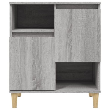 vidaXL Ντουλάπι 3 τεμ. Γκρι Sonoma 60x35x70cm από Επεξεργασμένο Ξύλο