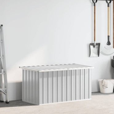 vidaXL Μπαούλο Αποθήκευσης Κήπου Γκρι 129x67x65cm 1 τεμ.