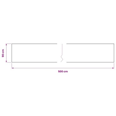 vidaXL Μεμβράνη Αυτοκόλλητη για Έπιπλα Λευκή 500 x 90 εκ. από PVC