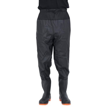 vidaXL Waist Waders με μπότες Μαύρο μέγεθος 40