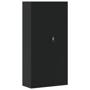 vidaXL Αρχειοθήκη Μαύρη 90x40x180cm Ατσάλινη 1 τεμ.