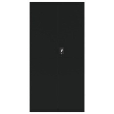 vidaXL Αρχειοθήκη Μαύρη 90x40x180cm Ατσάλινη 1 τεμ.