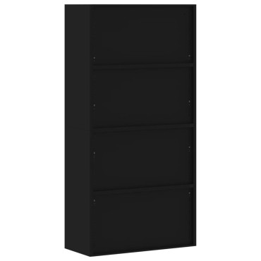 vidaXL Αρχειοθήκη Μαύρη 90x40x180cm Ατσάλινη 1 τεμ.