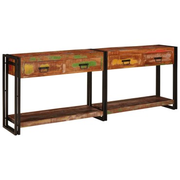vidaXL Τραπέζια Κονσόλες 2 τμχ. Πολύχρωμο 200x33x75 εκ